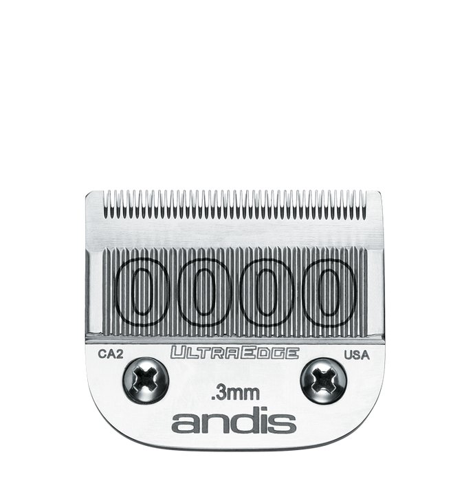 ANDIS Size 0000 - Graduation Blade Very Close Cutting - 1/100" - .25 mm Model #AN-64074, UPC: 040102640742