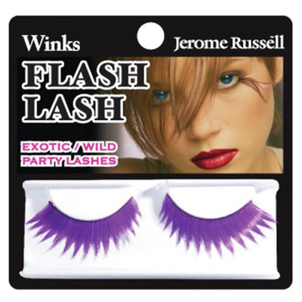 JEROME RUSSELL Wink Flash Lash, 80's Violet Flash Model #JE-97670, UPC: 014608335532