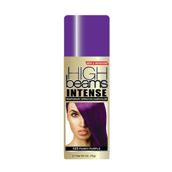 HIGH BEAMS Intense Temporary Spray On, Punky Purple #25 Model #HI-12325, UPC: 034044123258