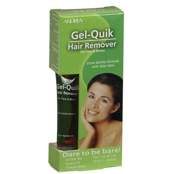 ANDREA Gel-Quik Hair Remover for Face & Brows Model #AA-60174, UPC: 078462601745