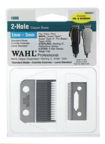 WAHL Blade 2 hole 1006 Model #WA-01006, UPC: 043917100609