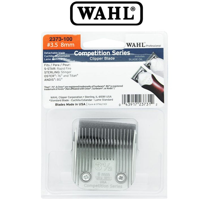 WAHL Blade Set 1247-1830 #3.5 Model #WA-2373-100, UPC: 043917237312