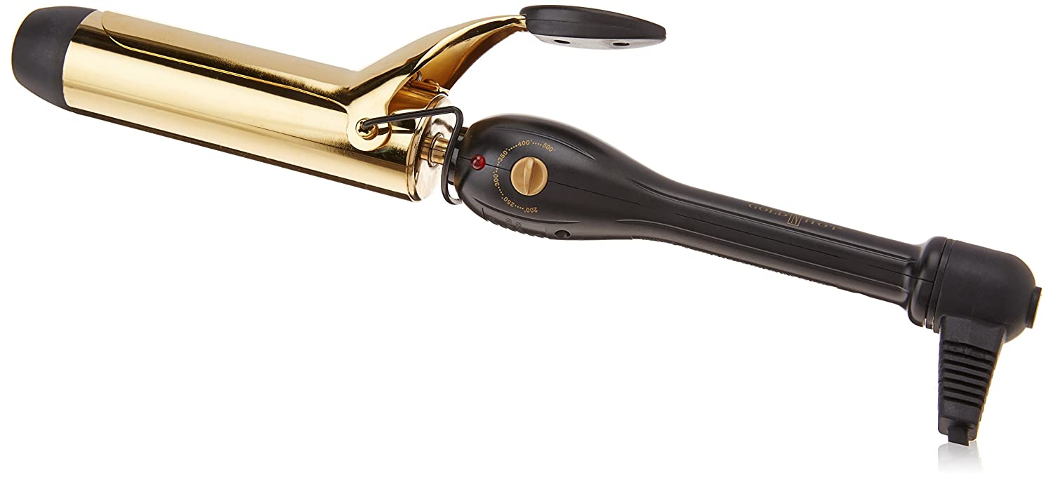Gold 'N Hot GH9207 Professional Spring Curling Iron, 1-1/2" Model #GO-GH9207, UPC: 810667012106