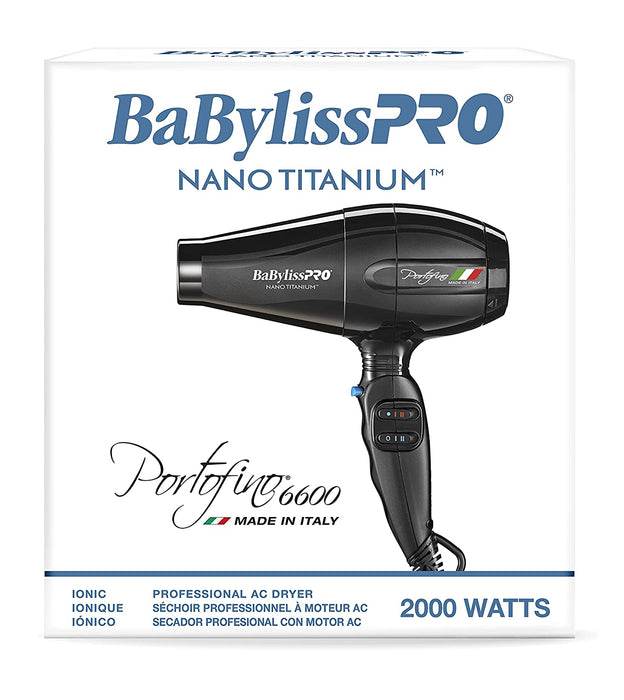 BaByliss PRO Nano Titanium Portofino Full-Size Dryer Model #BB-BNT6610, UPC: 074108346643