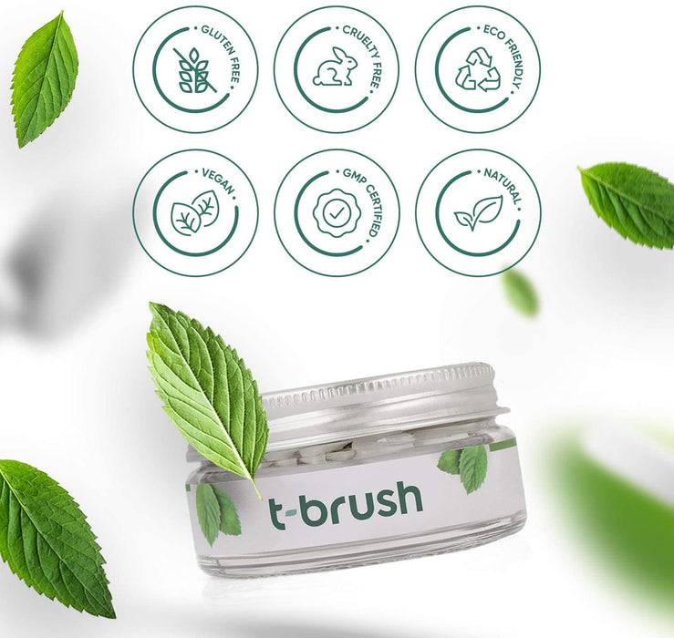 T-Brush Mint Flavored New Generation Toothpaste Tablets - 90 Tablets
