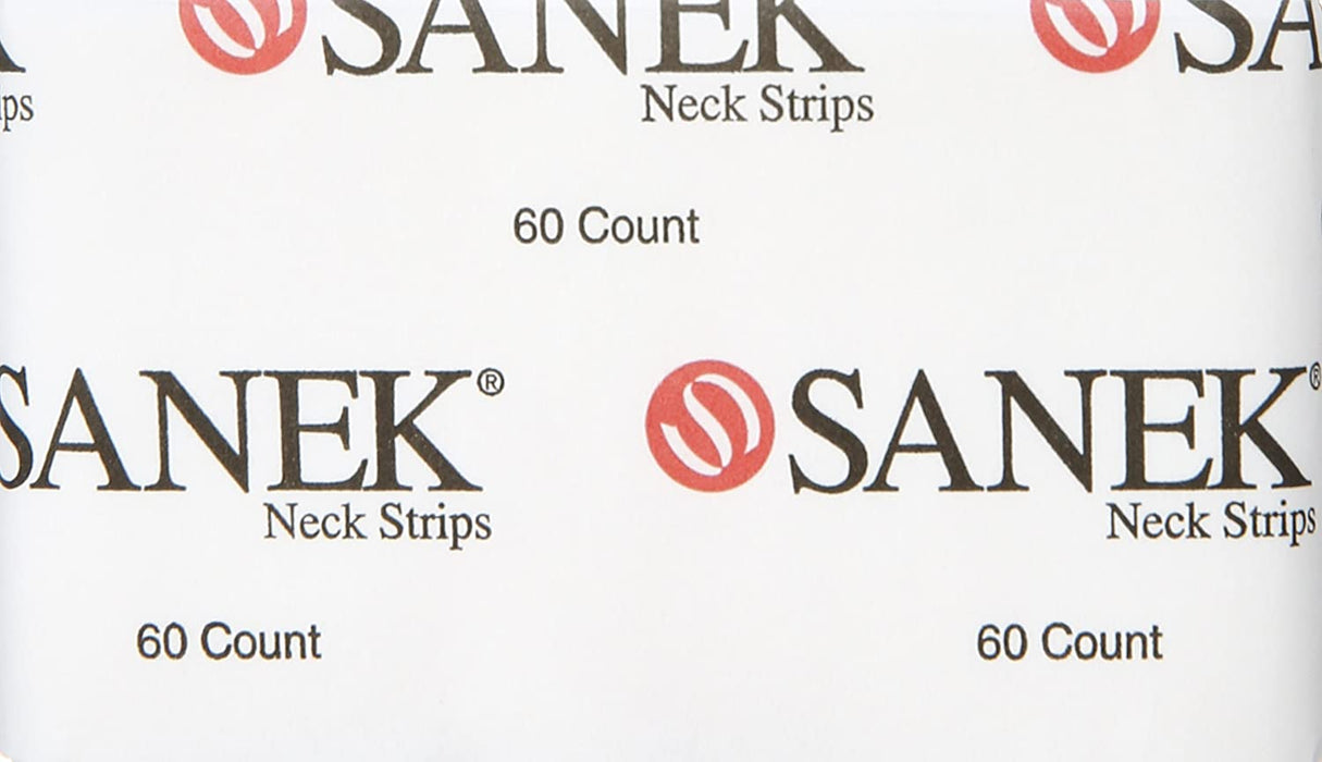 Sanek Display Neck Strips, 60 Count, Pack of 12 Model #SA-43310, UPC: 10747036433101