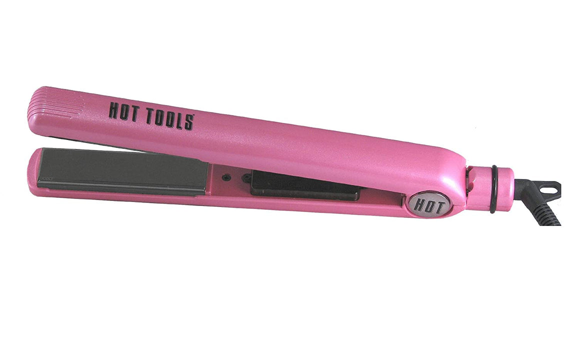 HOT TOOLS Pink 1" salon Flat Iron Model #HO-HPK12, UPC: 078729037775