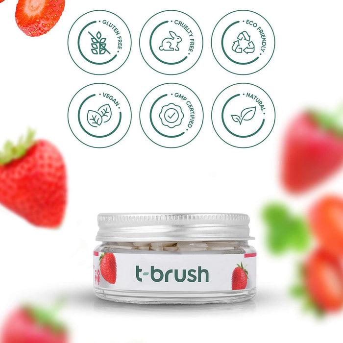 T-Brush Strawberry Flavored New Generation Toothpaste - 90 Tablets