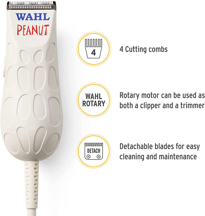 WAHL Peanut - White Model #WA-8655, UPC: 043917865508