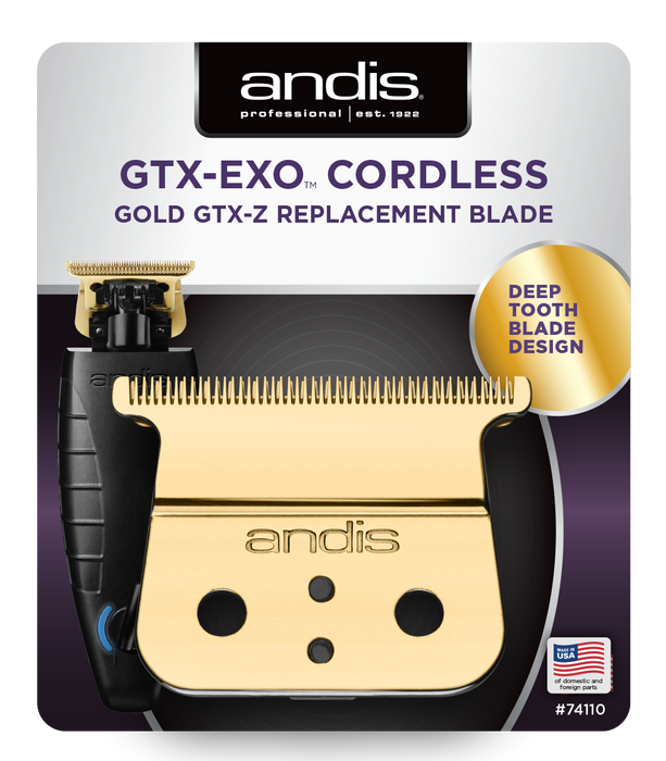 ANDIS GTX-EXO Cordless Gold GTX-Z Replacement Blade Model #AN-74110, UPC: 040102741104