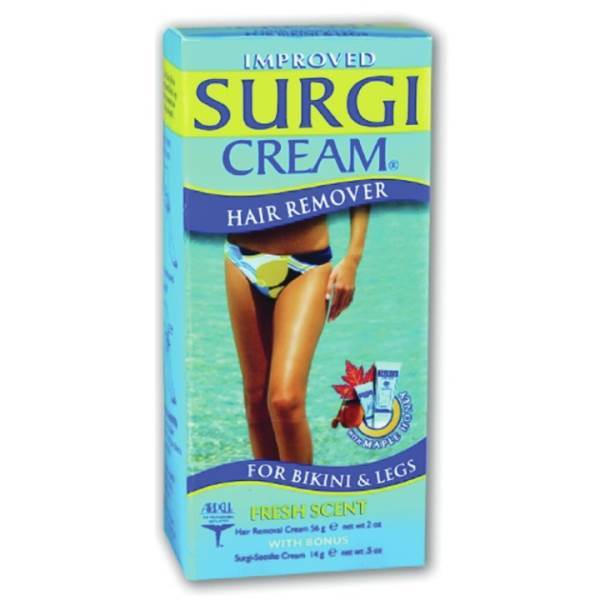 SURGI-CARE Surgi-Cream Hair Remover For Bikini & Legs, 56G/2 Oz Model #SG-82501, UPC: 074764825018