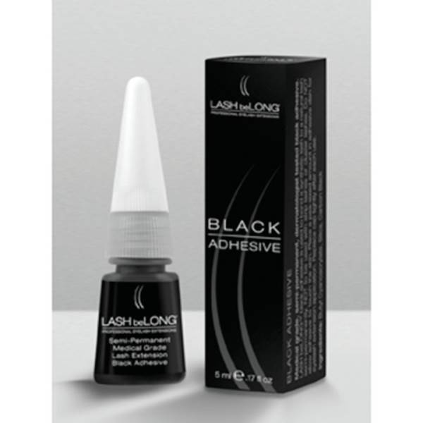 LASH BE LONG Black Semi-Permanent Medical Grade Adhesive 5ml Model #LH-680931, UPC: 074764680938