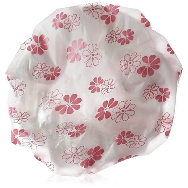 BETTY DAIN Terry-Lined Shower Cap, Pink Model #BD-202-EX, UPC: 013534600264