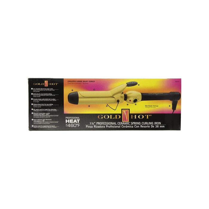 GOLD 'N HOT Professional Ceramic Spring Curling Iron, 1-1/4 Inch Model #GO-GH2151, UPC: 810667014063