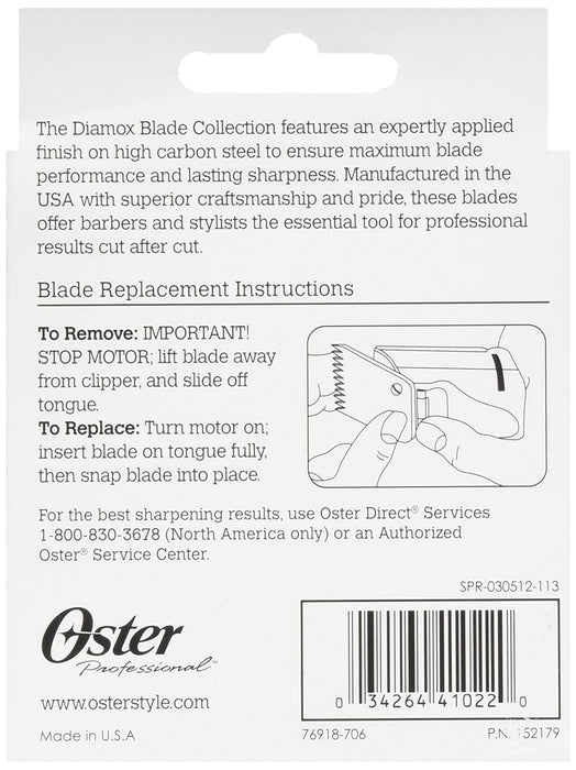 OSTER Clipper Blade 1A Model #OS-076918-706-005, UPC: 034264410220