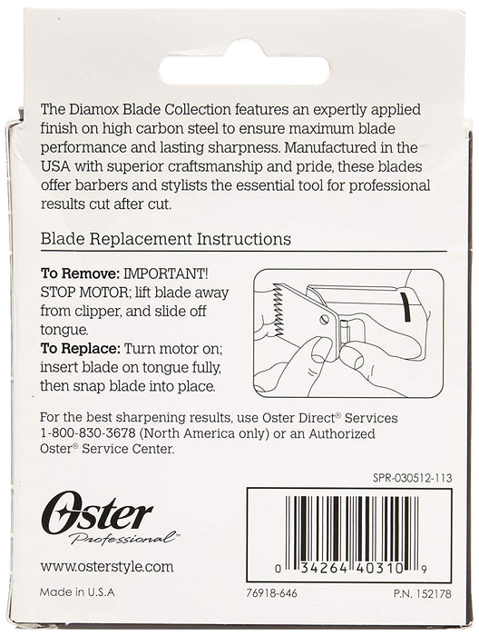 Oster Det. Blade for Titan & Turbo77 - 1 Model OS-076918-646-005, UPC: 034264403109
