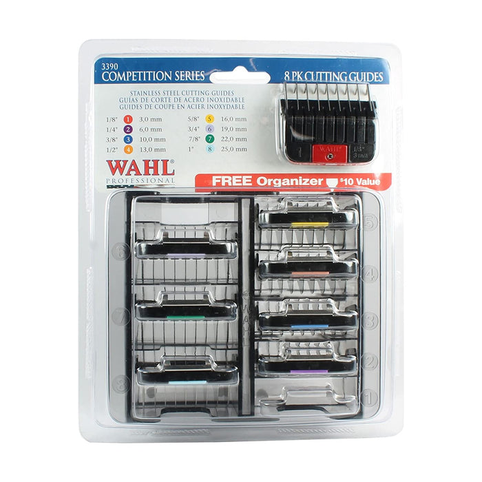WAHL Stainless Steel Attachment Guide Combs Model #WA-03390, UPC: 043917339009