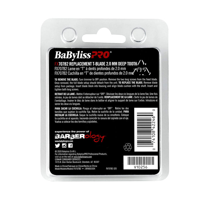 BaByliss PRO Deep Tooth Graphite Replacement Blade Model #BB-FX707B2, UPC: 074108422460