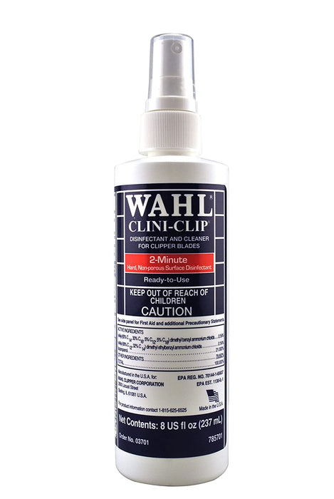 WAHL Clini Clip Clipper Blade Disinfectant/Cleaner Model #WA-3701, UPC: 043917227207