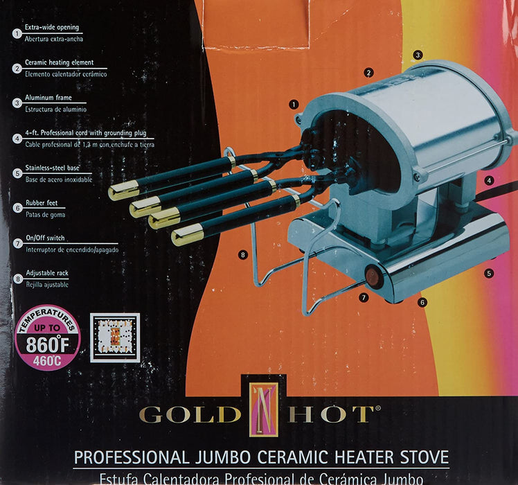 GOLD 'N HOT Professional Jumbo Ceramic Heater Stove Model #GO-GH5100, UPC: 810667012779