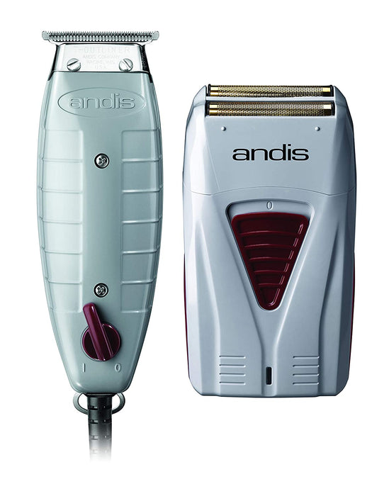 ANDIS T-Outliner and Lithium-ion Shaver Finishing Combo Model #AN-17195, UPC: 040102171956