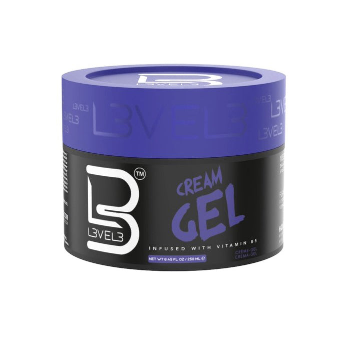 L3VEL3 Hair Gel Cream 250ml Model #LEV-GELCREAM-250, UPC: 850018251747
