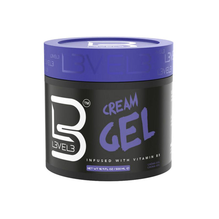 L3VEL3 Hair Gel Cream 500ml Model #LEV-GELCREAM-500, UPC: 850018251754