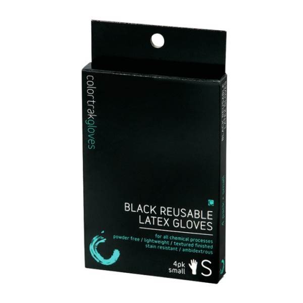 COLORTRAK Black Reusable Gloves, Small - 4pk Model #CK-4BG-S, UPC: 028272604184