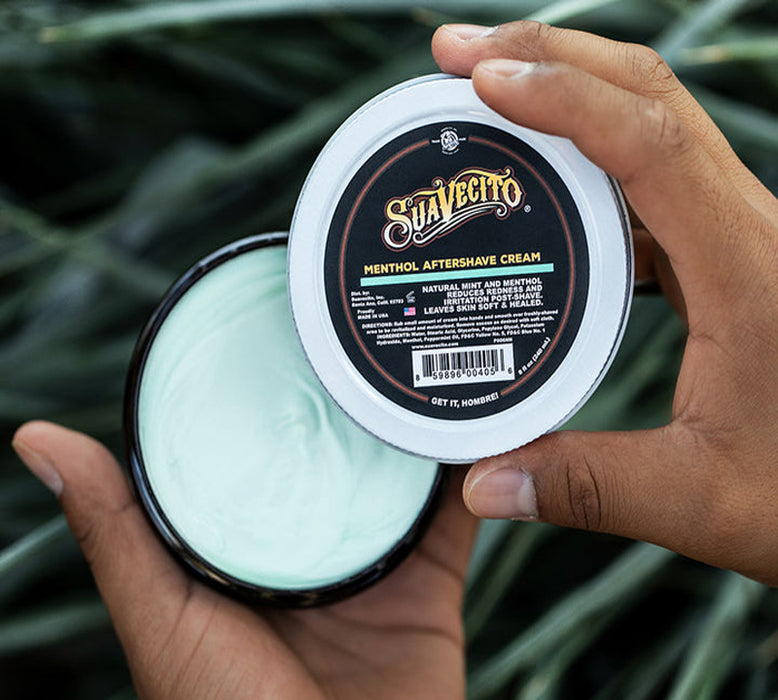 Suavecito Menthol Aftershave Cream Model #42C-MENTH_CREME, UPC: 859896004056