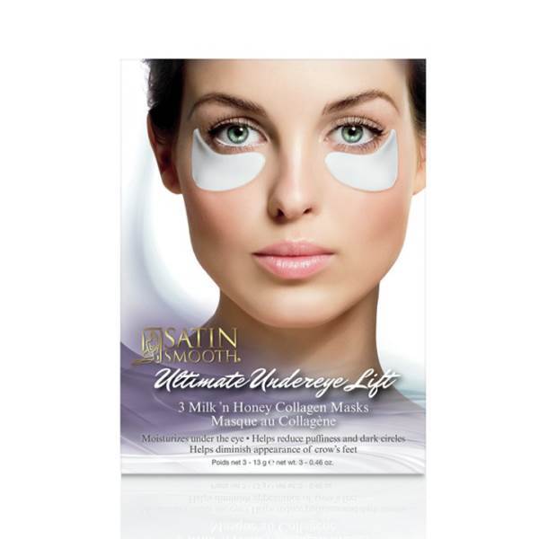 SATIN SMOOTH Ultimate Undereye Lift Collagen Mask, 3-Pack Model #AT-SSCLGUEYE3G, UPC: 074108337863