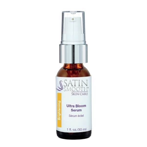 SATIN SMOOTH Skin Care Brightening Ultra Bloom Serum 1 Oz Model #AT-SSDRMBR1, UPC: 074108304438