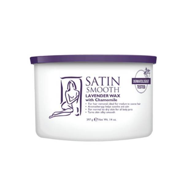SATIN SMOOTH Lavender Wax With Chamomile Model #AT-SSW14LWG, UPC: 074108279408