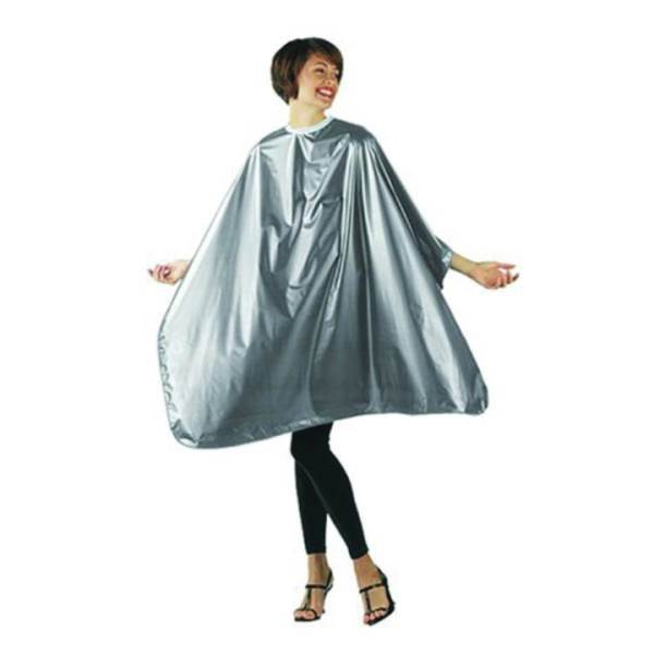 BETTY DAIN Jumbo Shampoo Cape neck lock hook closure, Silver Model #BD-324NL/N-SIL, UPC: 013534182043