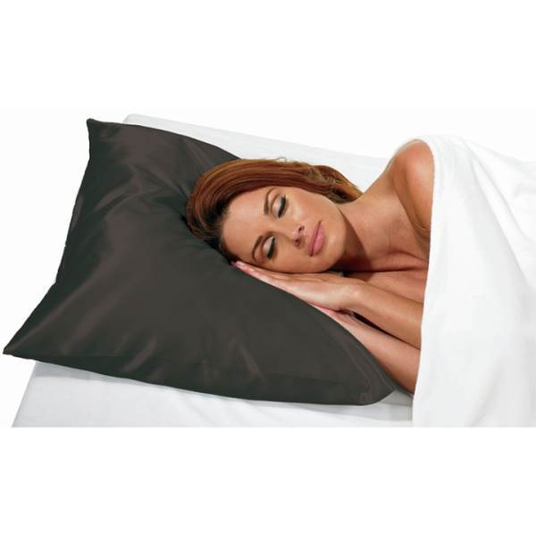 BETTY DAIN Standard Satin Pillow Case, Black Model #BD-121-BLK, UPC: 013534600837