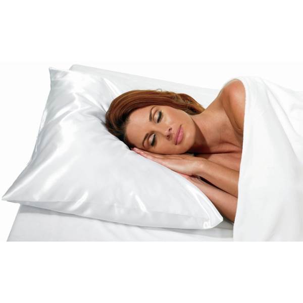 BETTY DAIN Standard Satin Pillow Case, White Model #BD-121-WHT, UPC: 013534600387