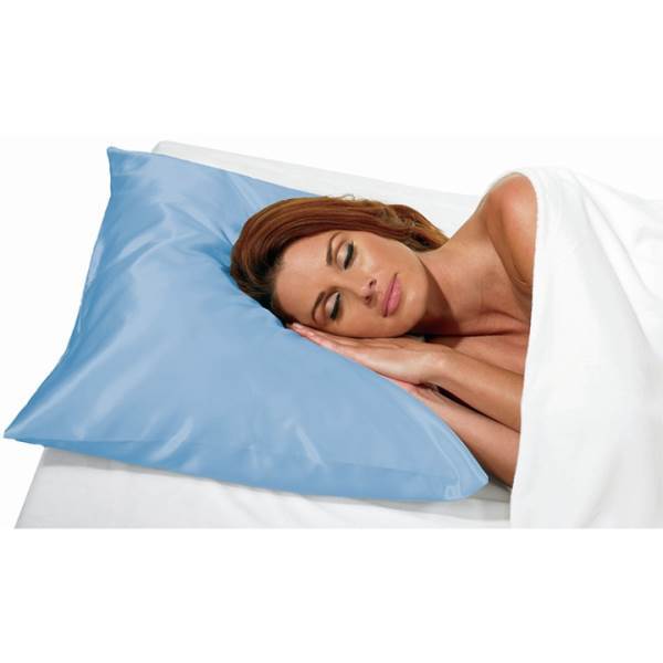 BETTY DAIN Standard Satin Pillow Case, Light Blue Model #BD-121-BLE, UPC: 013534600363