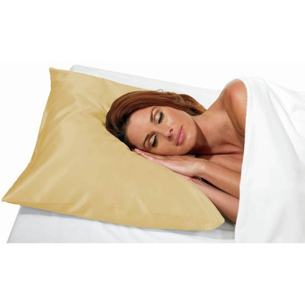 BETTY DAIN Standard Satin Pillow Case, Beige Model #BD-121-BGE, UPC: 013534600356