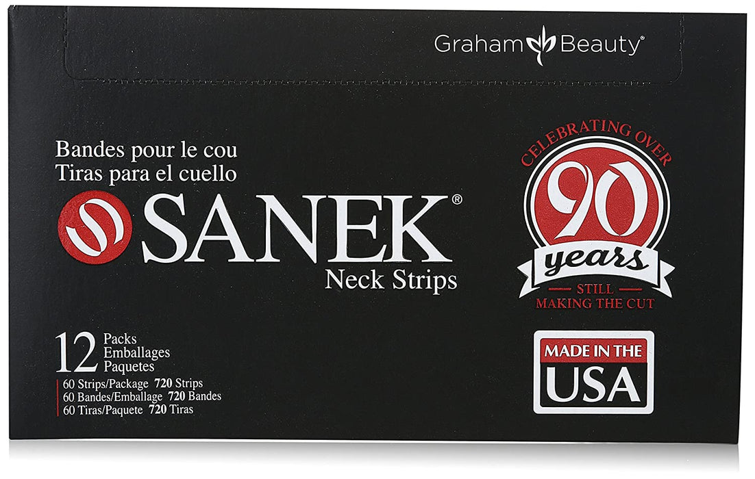 Sanek Display Neck Strips, 60 Count, Pack of 12 Model #SA-43310, UPC: 10747036433101