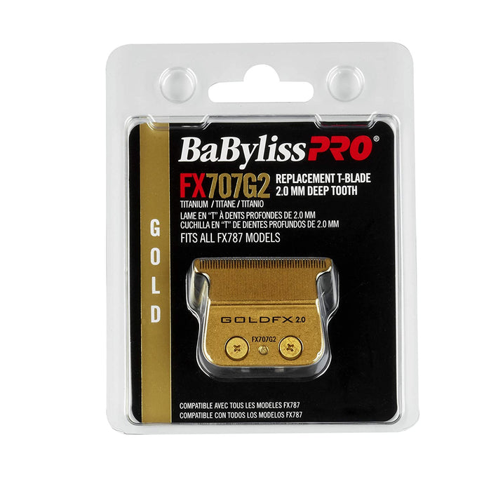 BaByliss PRO Deep Tooth Gold Trimmer Replacement Blade Model #BB-FX707G2, UPC: 074108422453