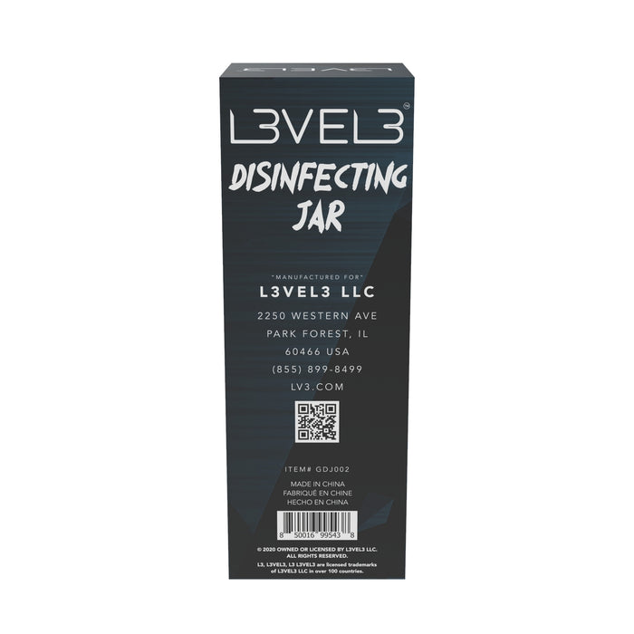 L3VEL3 Acrylic Disinfecting Jar Model #L3-GD002, UPC: 850016995438