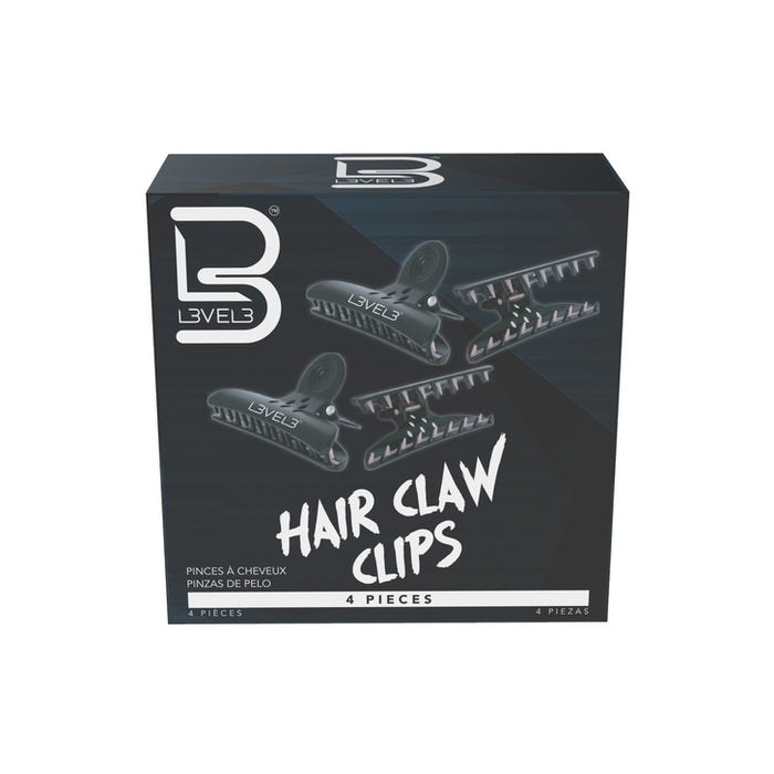 L3VEL3 Hair Claw Clips - 4 Pack Model #L3-316N, UPC: 850016995810