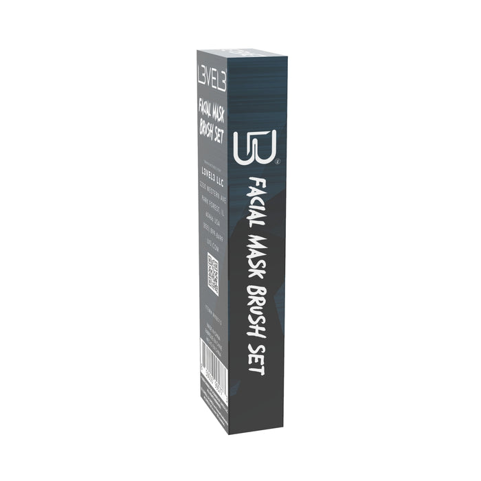 L3VEL3 Facial Mask Application Brushes - 2 Pack Model #L3-MKB010, UPC: 850016995773