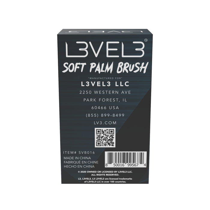 L3VEL3 Soft Palm Brush Model #L3-SVB016, UPC: 850016995674