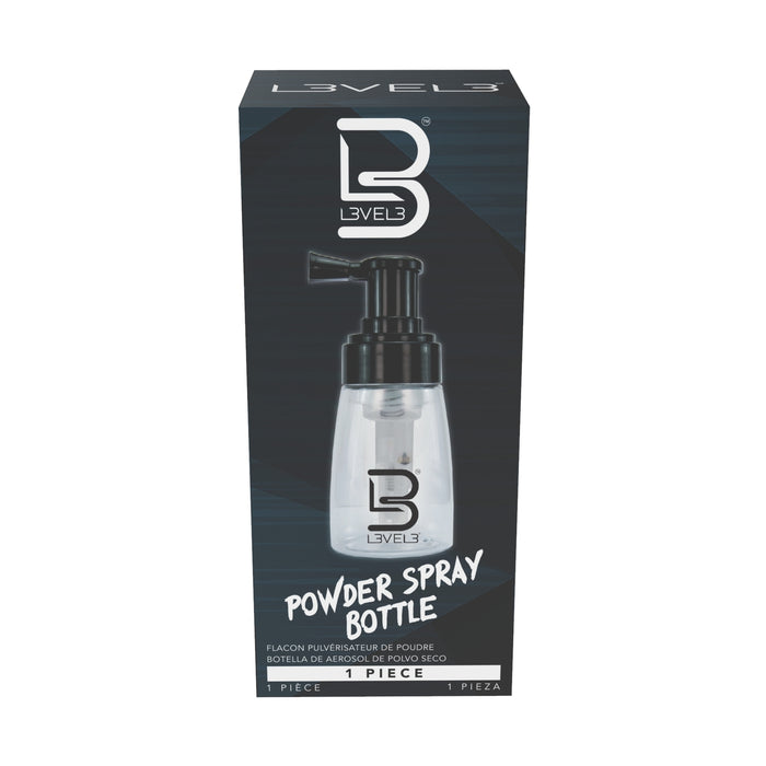 L3VEL3 Powder Spray Bottle Model #L3-PSB1001B, UPC: 850016995599