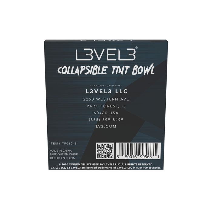 L3VEL3 Collapsible Tint Bowl - Black Model #L3-TF010-B, UPC: 850016995681