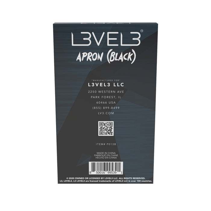 L3VEL3 Professional Apron Model #L3-P013B, UPC: 850016995391