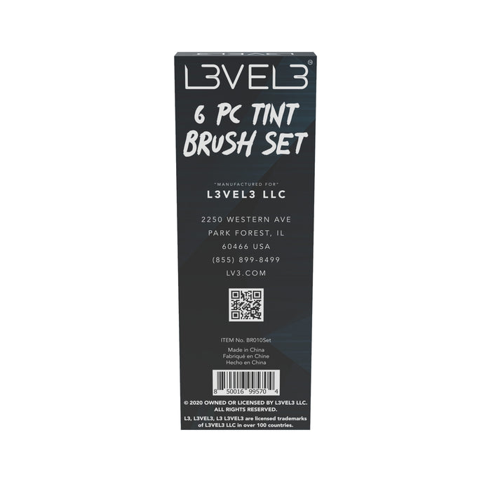 L3VEL3 Tint Brush Set - 6 Pack Model #L3-BR010SET, UPC: 850016995704
