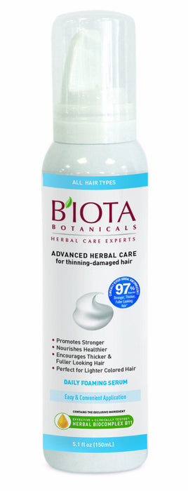 Biota Botanicals Advanced Herbal Care Leave In Daily Foam 5.01 Oz Model #XS-5003722, UPC: 817402010373