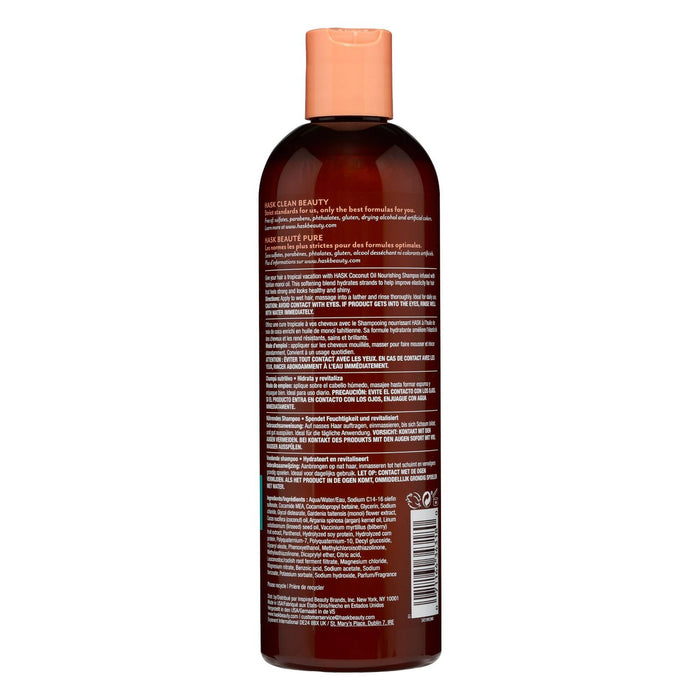 HASK Monoi Coconut Oil Nourishing Shampoo 12.0 Fl.Oz Model #HK-34318, UPC: 071164343180