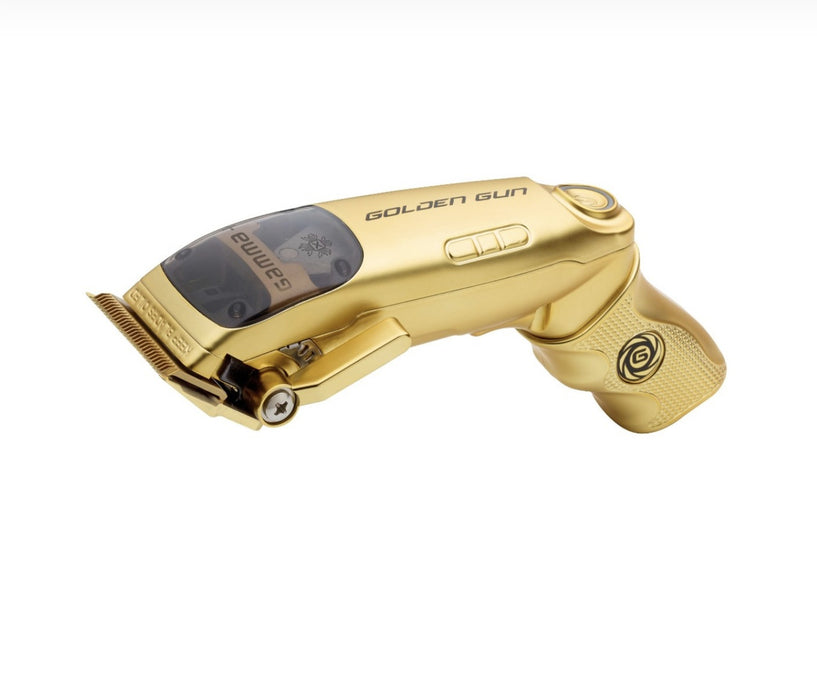 Gamma+ Cordless Golden Gun Clipper DUAL Voltage Model #ZY-GP602G, UPC: 810069130514